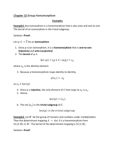 Chapter 10: Group Homomorphism Examples & Proofs