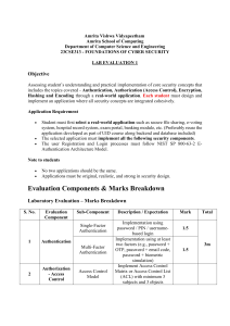 Cyber Security Lab Evaluation 1: Authentication & Encryption
