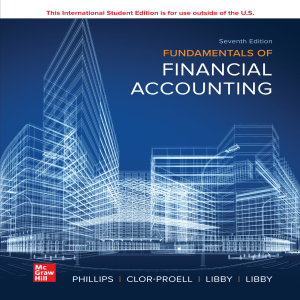 Fundamentals of Financial Accounting 7th Edition Textbook