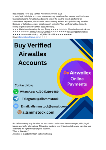 Best Website To 10 Buy Verified Airwallex Accounts 2026 (1)