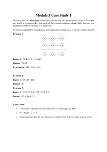 Module 3 Case Study 1: Add Two Numbers Linked Lists
