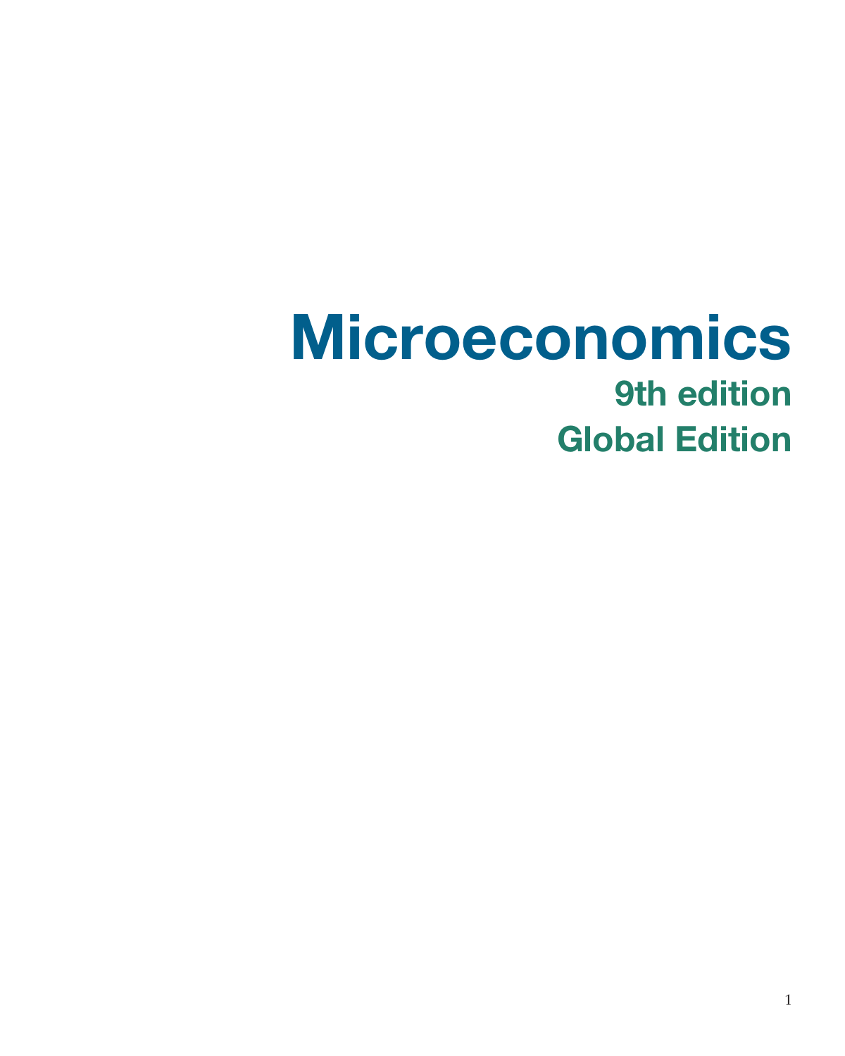 Microeconomics 9th Edition by Jeffrey M. Perloff - Pearson