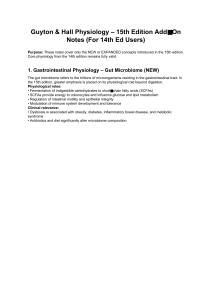Guyton & Hall 15th Ed. Physiology Update Notes