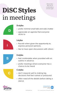 DiSC Styles in Meetings: Communication Tips