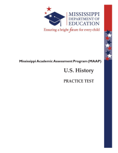 MAAP U.S. History Practice Test 2022