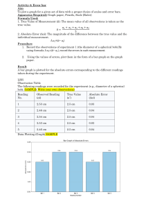 Physics Lab: Plotting Error Bars