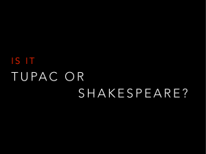 Tupac czy Szekspir? Quiz z literatury angielskiej