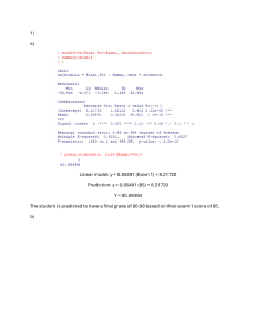 Linear Regression Analysis in Economics