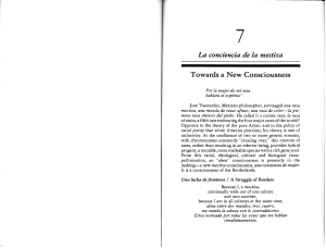 La conciencia de la mestiza: Towards a New Consciousness