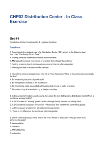DC Logistics Fundamentals Exercise
