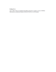 Laminar Air Flow Pipe Diameter Problem