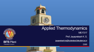 Applied Thermodynamics: Vapour Power Cycles