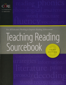 Teaching Reading Sourcebook: Literacy Instruction Guide