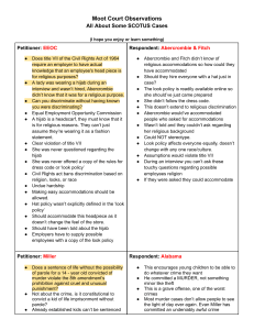 SCOTUS Moot Court Case Briefs