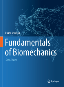 Fundamentals of Biomechanics 3rd Edition by Duane Knudson