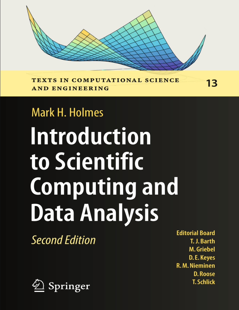 Intro to Scientific Computing