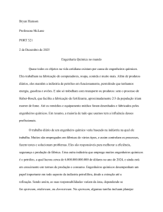 Engenharia Qu&iacute;mica no Mundo: Papel e Perspectivas Globais