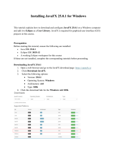 Installing JavaFX 25.0.1 for Windows Tutorial
