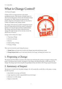 What is Change Control? Project Management Guide