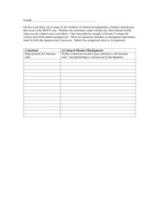 MOTO Case Cultural Misalignment Worksheet