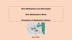 Pharmacology Lecture Notes: Drug Development, Safety, and Pharmacokinetics