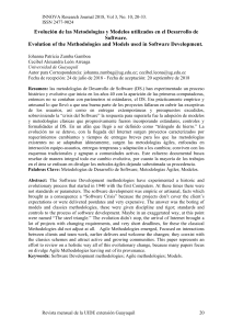 Evoluci&oacute;n de Metodolog&iacute;as y Modelos de Desarrollo de Software