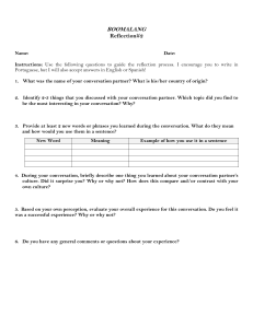 BOOMALANG Reflection Worksheet #2