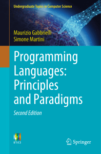 Programming Languages: Principles & Paradigms
