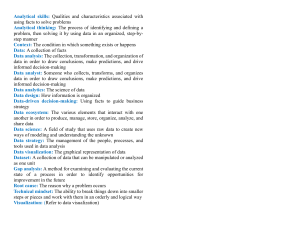 Data Science & Analytics Glossary: Key Terms Defined