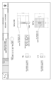 Szczeg&oacute;ły Słupa i Fundamentu - Rysunek Techniczny