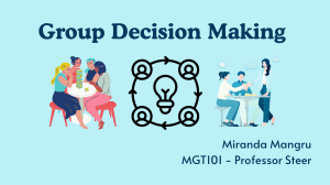 Group Decision Making in Management Guide