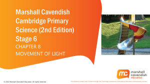 Cambridge Primary Science Stage 6: Movement of Light