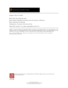 Rewriting the Soul: Multiple Personality Disorder Analysis