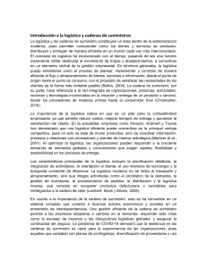 Introducci&oacute;n a la Log&iacute;stica y Cadenas de Suministro