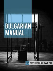Bulgarian Manual: High-Intensity High-Frequency Powerlifting Guide
