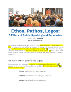 Ethos, Pathos, Logos: 3 Pillars of Public Speaking