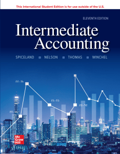 Intermediate Accounting 11th Edition Textbook by Spiceland et al.