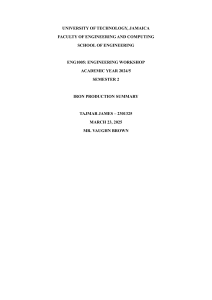 Iron Production Summary | Engineering Coursework
