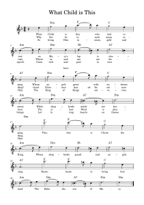 What Child is This Sheet Music - Christmas Carol Lyrics & Chords