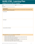 NURS 3700 Learning Plan CNO Template