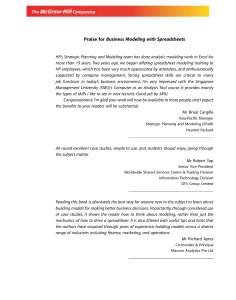 Business Modeling with Spreadsheets