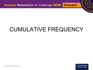 Cumulative Frequency Graph Worksheet: Median and Quartiles