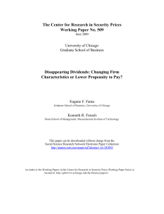 Disappearing Dividends: Firm Traits vs. Lower Dividend Propensity
