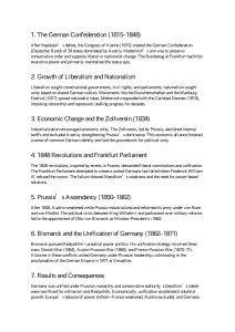 German Unification 1815-1871: Key Events & Bismarck