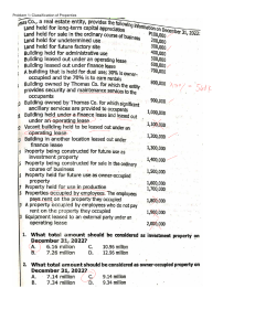 Accounting Property Problems & Solutions