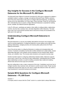 PL-200 Exam Prep: Configure Microsoft Dataverse Guide