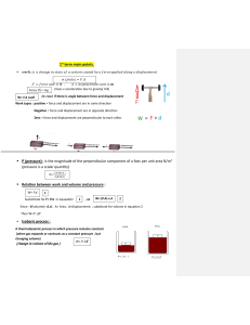 Physics Notes on Work, Energy & Momentum