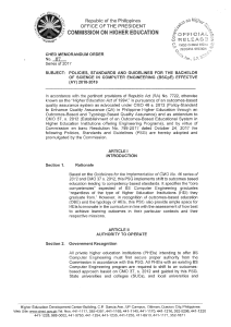 CHED CMO 87: BSCpE Curriculum Guidelines