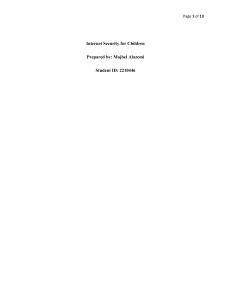 Internet Security for Children: Risks and Mitigation