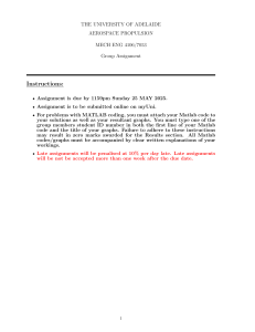 University of Adelaide Aerospace Propulsion Assignment
